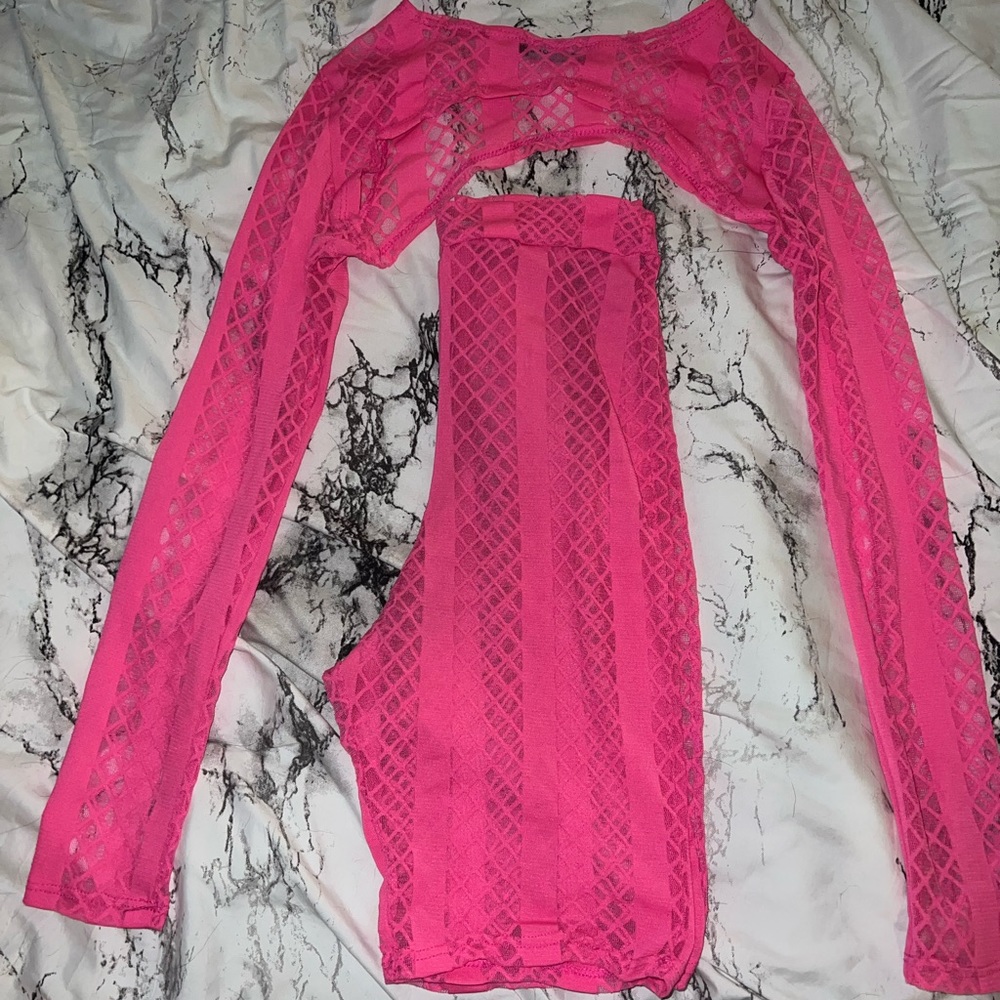 Pink Mesh Festival Set